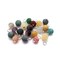 Small Gemstone Charms, 20 pieces, 5mm-6mm Mixed Matte Stone Bead Dangles, Adorabilities